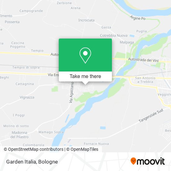 Garden Italia map
