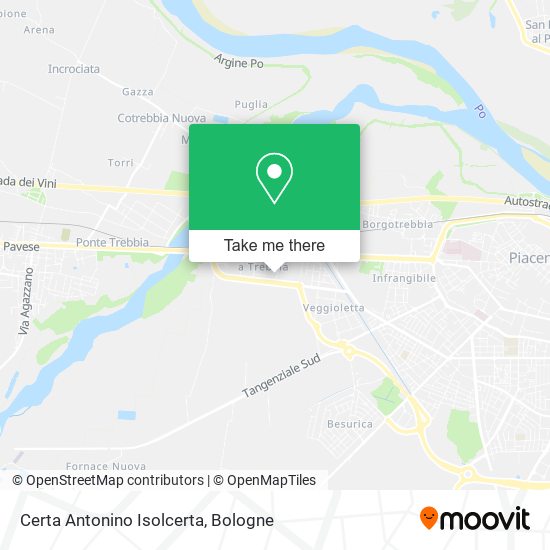 Certa Antonino Isolcerta map