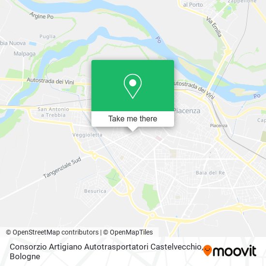 Consorzio Artigiano Autotrasportatori Castelvecchio map