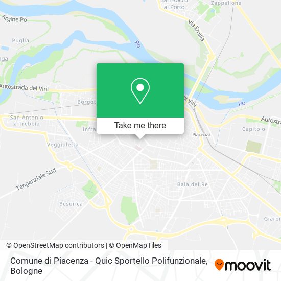 Comune di Piacenza - Quic Sportello Polifunzionale map