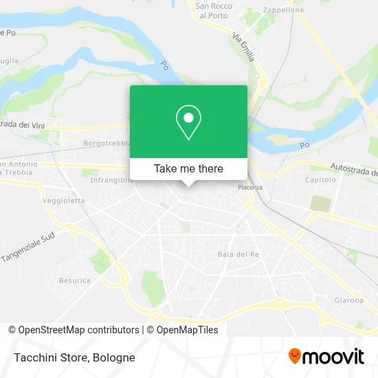 Tacchini Store map