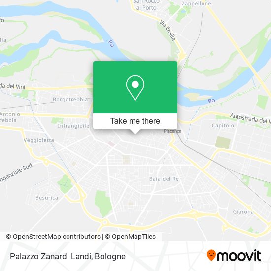 Palazzo Zanardi Landi map