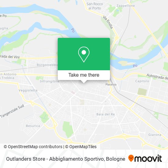 Outlanders Store - Abbigliamento Sportivo map