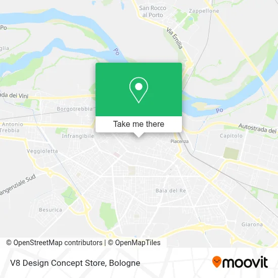 V8 Design Concept Store map