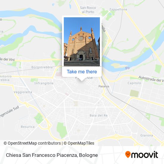 Chiesa San Francesco Piacenza map