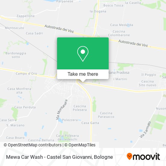 Mewa Car Wash - Castel San Giovanni map