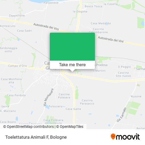 Toelettatura Animali F map