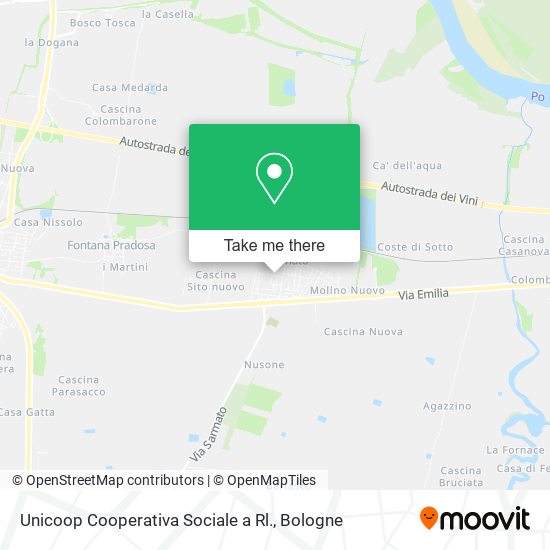 Unicoop Cooperativa Sociale a Rl. map