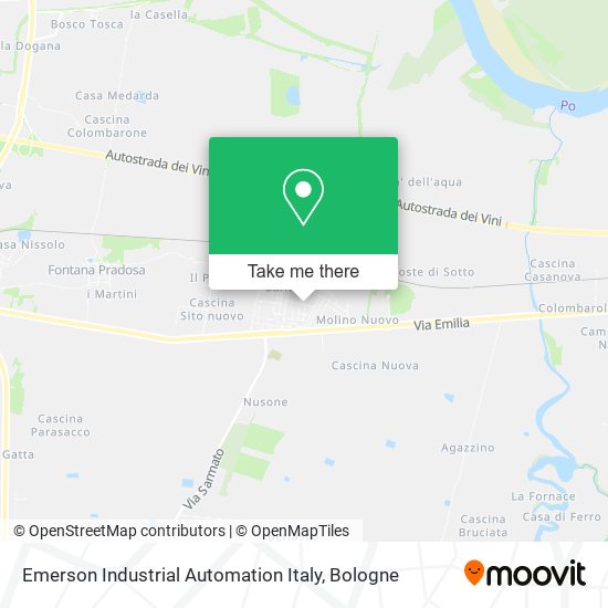 Emerson Industrial Automation Italy map