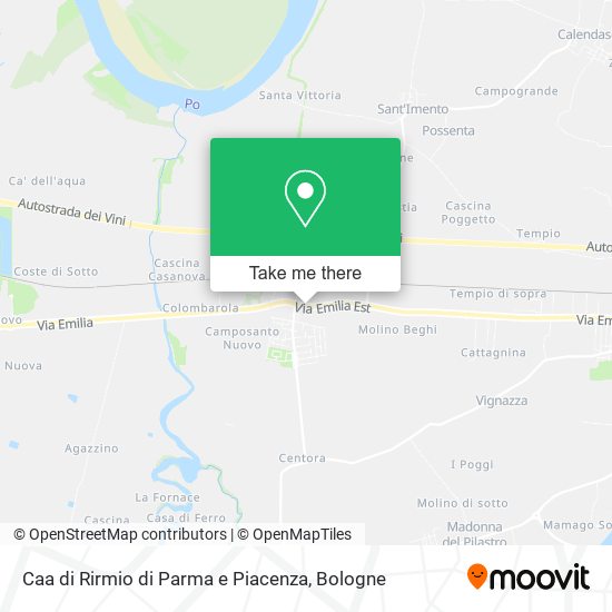 Caa di Rirmio di Parma e Piacenza map