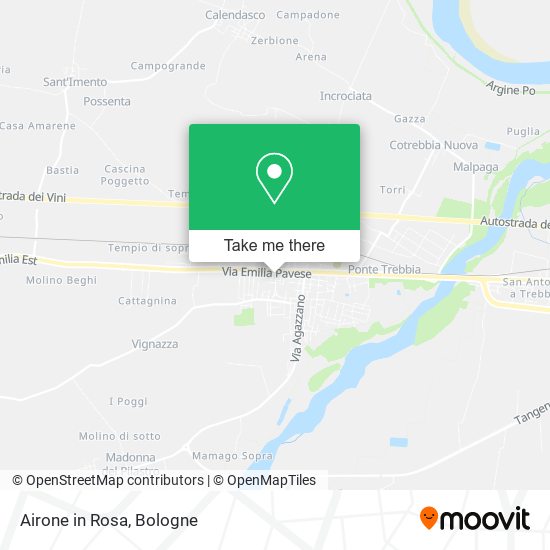 Airone in Rosa map