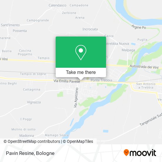 Pavin Resine map