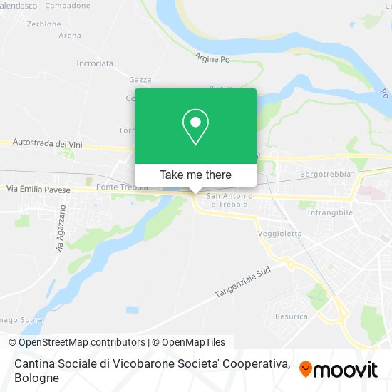 Cantina Sociale di Vicobarone Societa' Cooperativa map