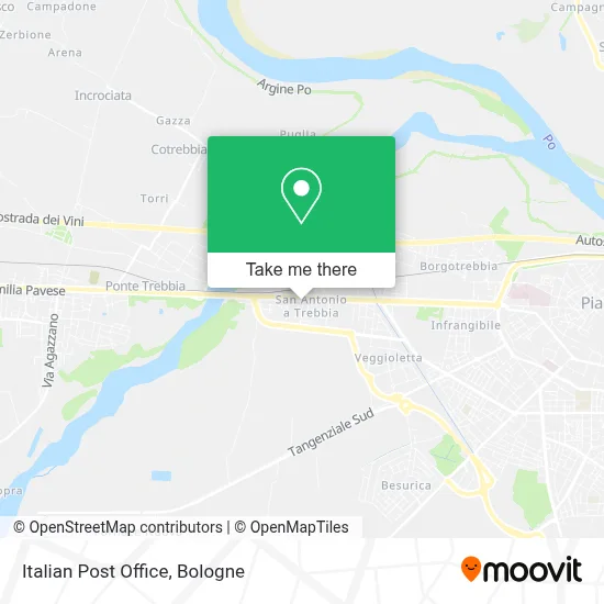 Italian Post Office map