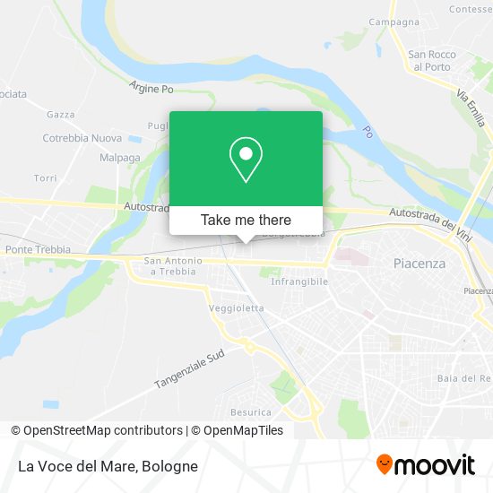 La Voce del Mare map