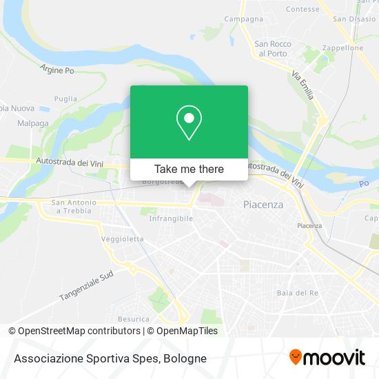 Associazione Sportiva Spes map
