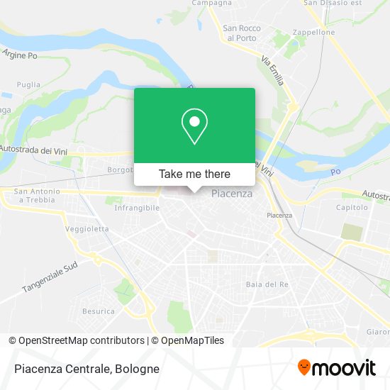 Piacenza Centrale map