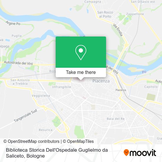 Biblioteca Storica Dell'Ospedale Guglielmo da Saliceto map