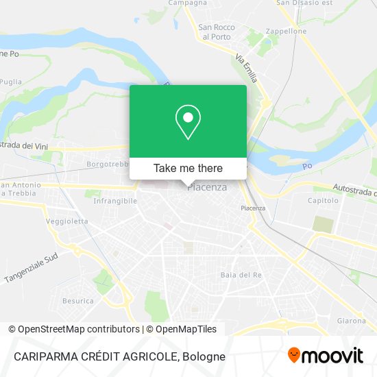 CARIPARMA CRÉDIT AGRICOLE map
