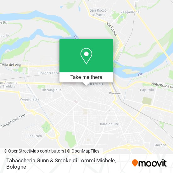 Tabaccheria Gunn & Smoke di Lommi Michele map
