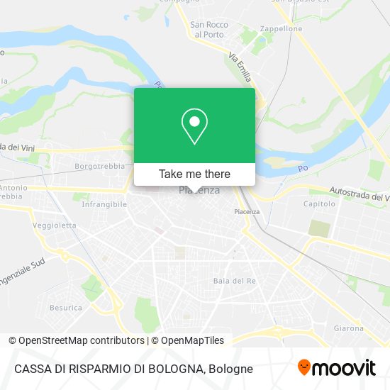 CASSA DI RISPARMIO DI BOLOGNA map