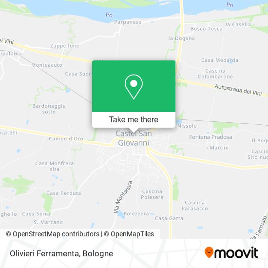 Olivieri Ferramenta map