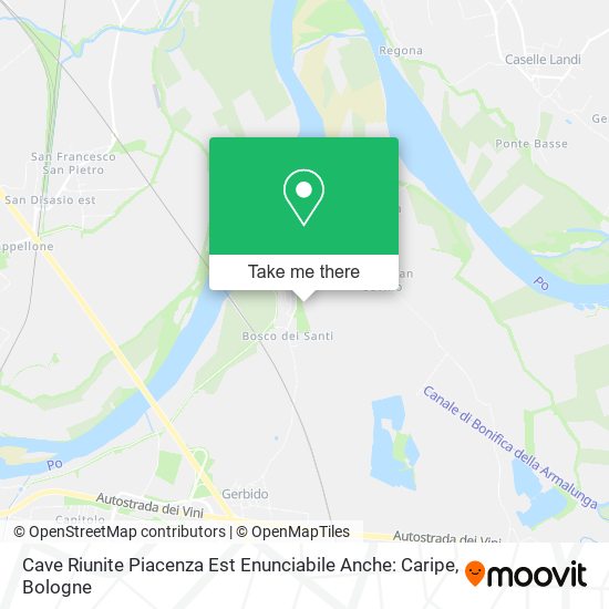 Cave Riunite Piacenza Est Enunciabile Anche: Caripe map