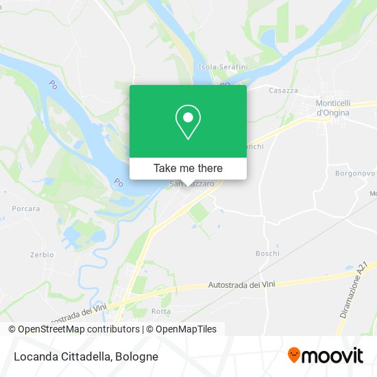Locanda Cittadella map