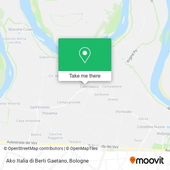 Ako Italia di Berti Gaetano map