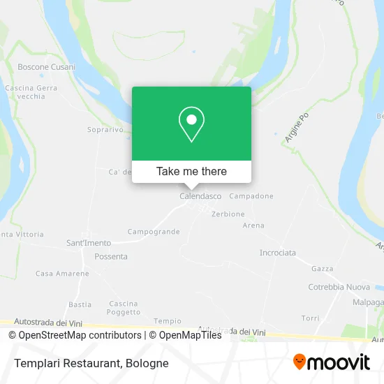 Templari Restaurant map