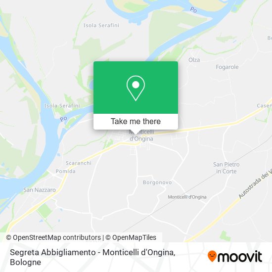 Segreta Abbigliamento - Monticelli d'Ongina map