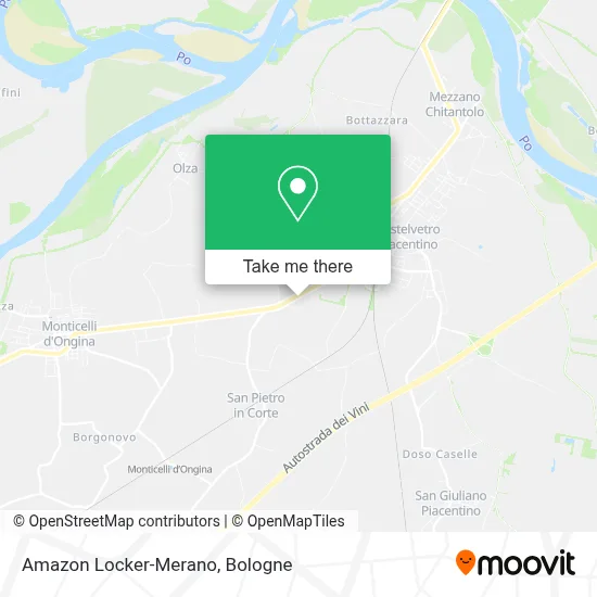 Amazon Locker-Merano map