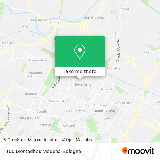 100 Montaditos Modena map