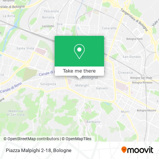 Piazza Malpighi 2-18 map