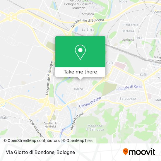 Via Giotto di Bondone map