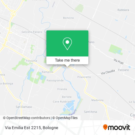 Via Emilia Est  2215 map