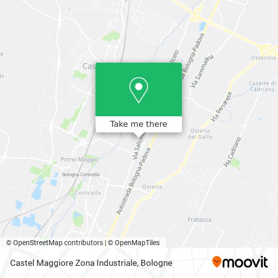 Castel Maggiore Zona Industriale map