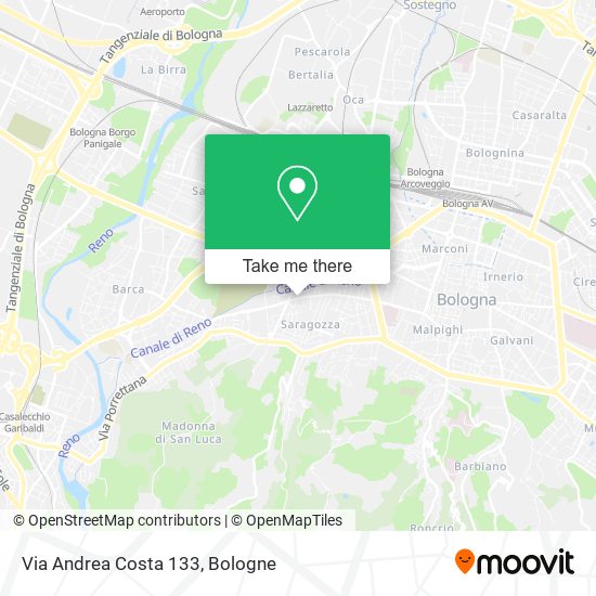 Via Andrea Costa  133 map