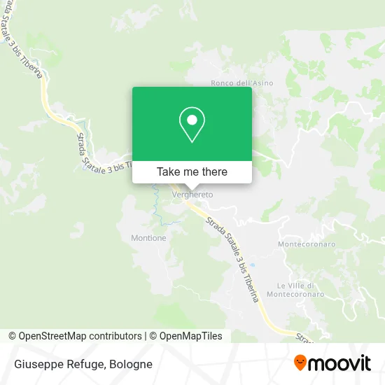 Giuseppe Refuge map