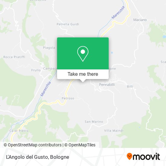 L'Angolo del Gusto map
