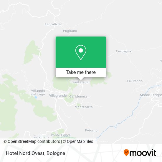 Hotel Nord Ovest map