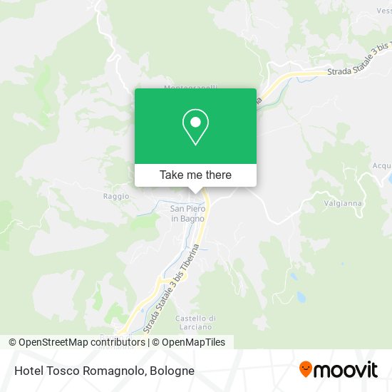Hotel Tosco Romagnolo map