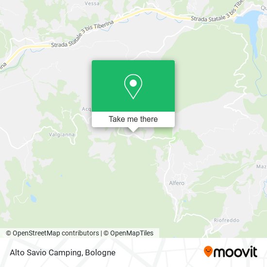 Alto Savio Camping map