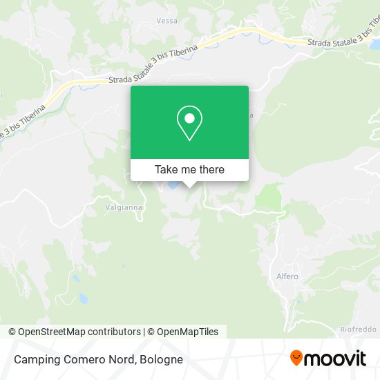 Camping Comero Nord map