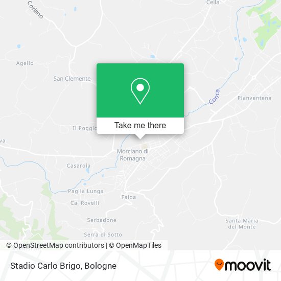 Stadio Carlo Brigo map