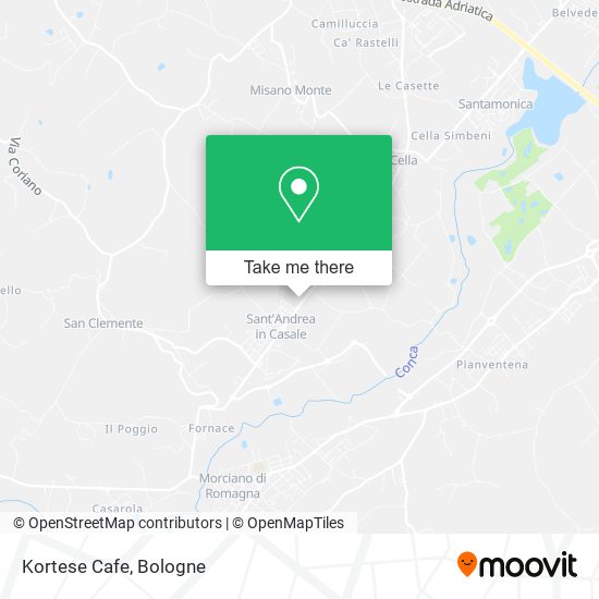 Kortese Cafe map