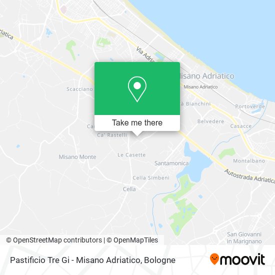 Pastificio Tre Gi - Misano Adriatico map