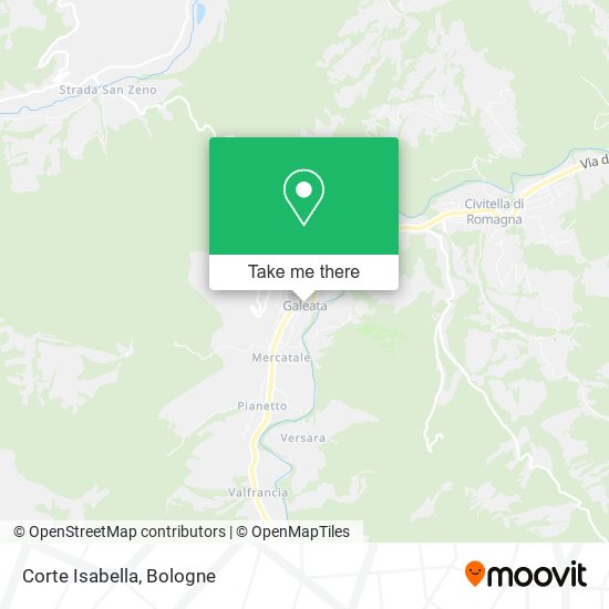 Corte Isabella map