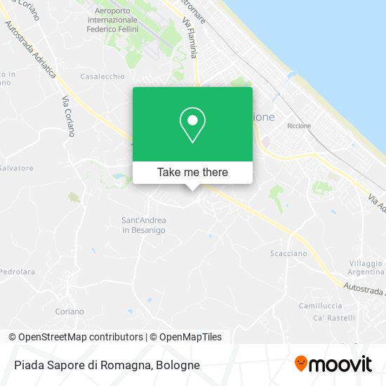 Piada Sapore di Romagna map
