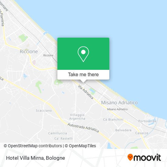 Hotel Villa Mirna map